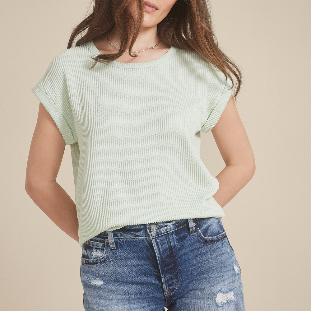 Maurices Light Green Short Sleeve Top